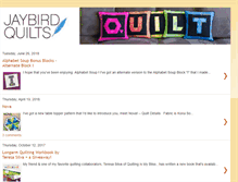 Tablet Screenshot of jaybirdquilts.com